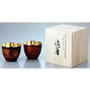 漆磨（シーマ） 2重構造ぐい呑み（1客）（本漆塗装品）