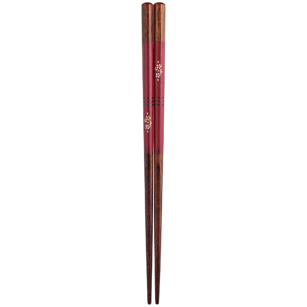 銀イオン抗菌箸　八角宵桜 21cm 箸（食器洗浄機対応）