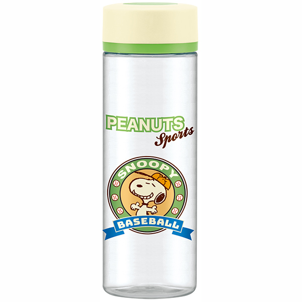 シンプルデザインブローボトル 400ml SNOOPY スポーツバッジ （ベースボール）