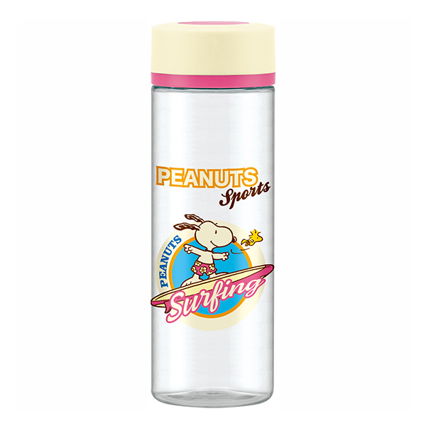 シンプルデザインブローボトル 400ml SNOOPY スポーツバッジ （サーフ）