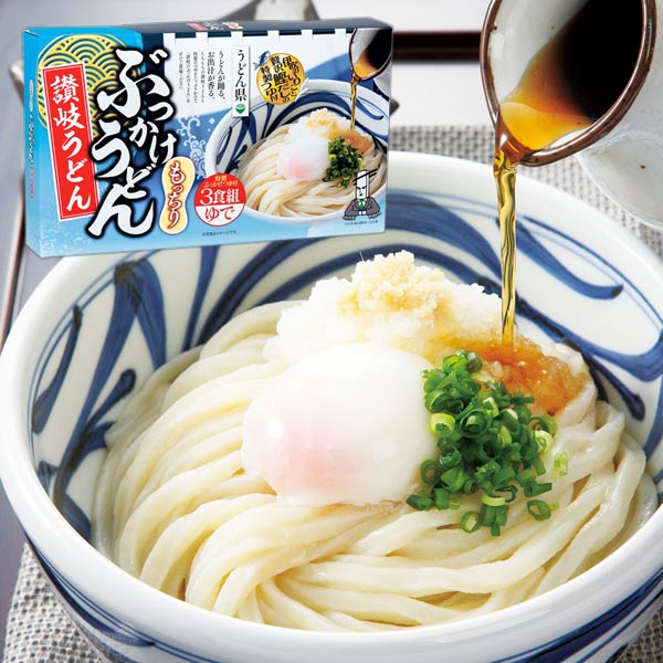 うどん県 讃岐うどん3食 ぶっかけうどん