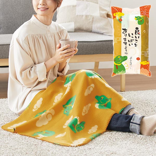 良いこといっぱいありますように フリースブランケット（辰）