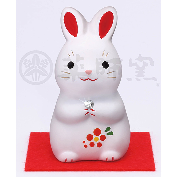 錦彩招福卯（クリスタルガラス付）