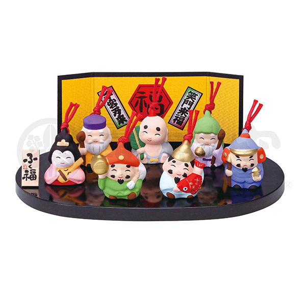 錦彩ふく福七福神土鈴