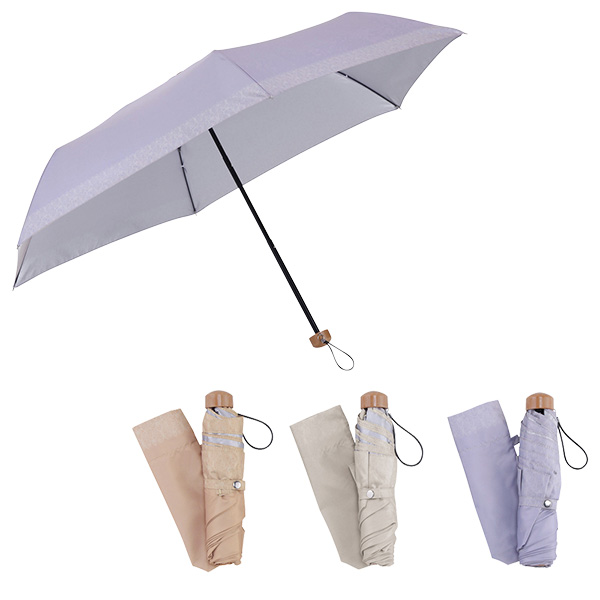 フラワーレース 晴雨兼用折りたたみ傘