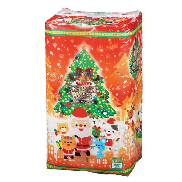 クリスマス トイレットロール12ロール（ダブル）