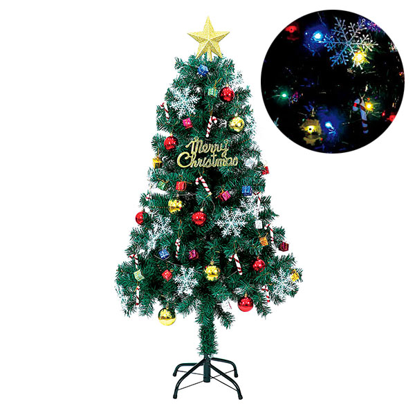 クリスマスツリー120cm（オーナメント付）