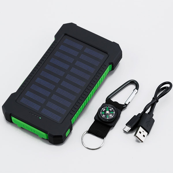 ソーラー＆USBパワーチャージャー8000mAh