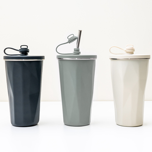 PREMO ストロー付真空タンブラー 500ml