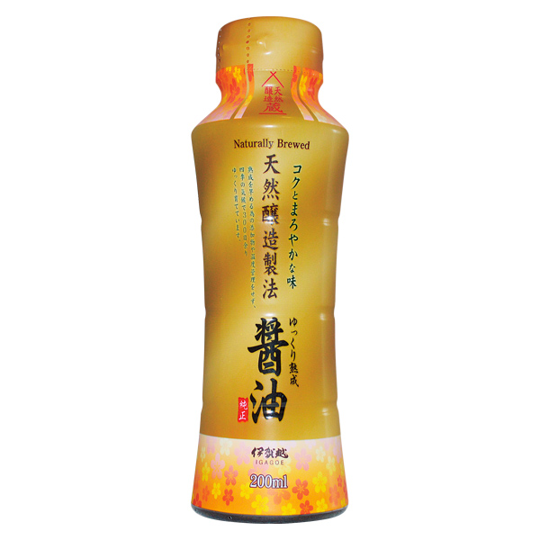 伊賀越 天然醸造製法 醤油200ml
