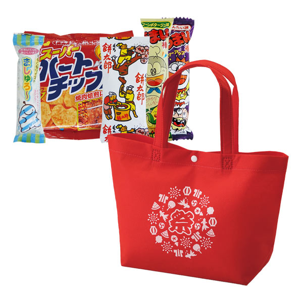 カジュアルトート 特小（祭柄）駄菓子5種詰合せ