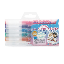 シャチハタ　artline フォトマーカー パステル色6色セット