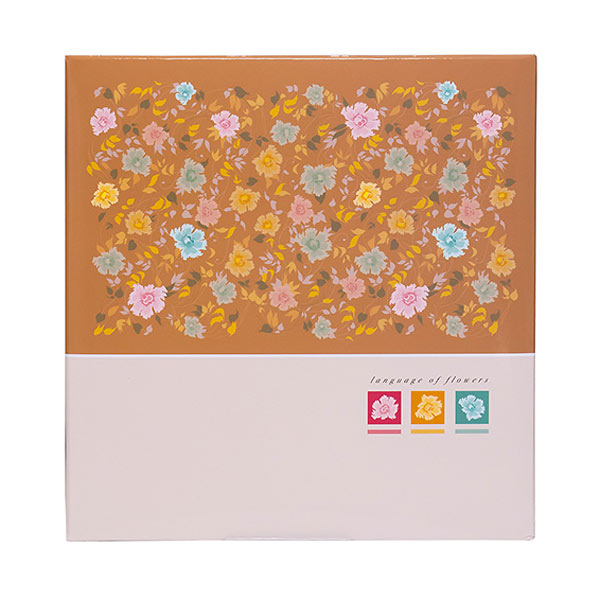 ナカバヤシ Lサイズ フエルアルバム 100年台紙（黒） 10枚 花言葉